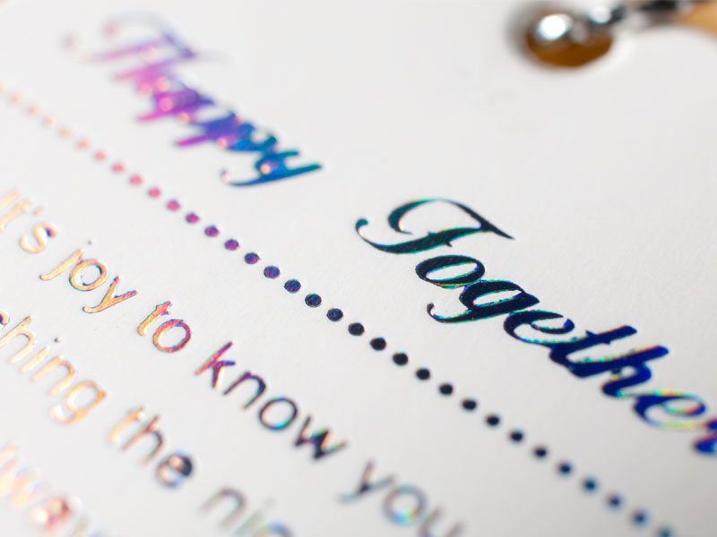 Colourfast foil stamping