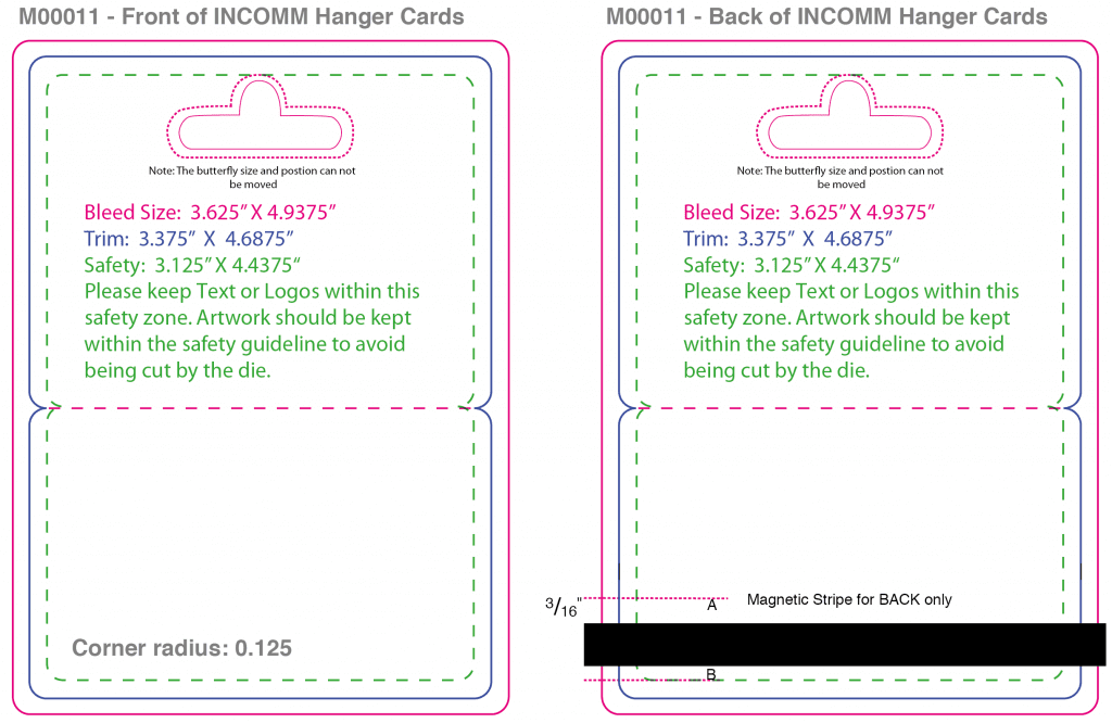 INCOMM Hanger Cards Template