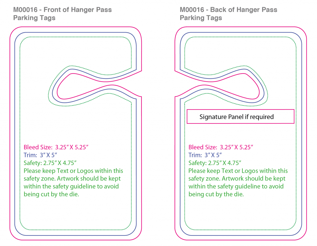 Featured image for “Hanger Pass – Parking Tags Template”