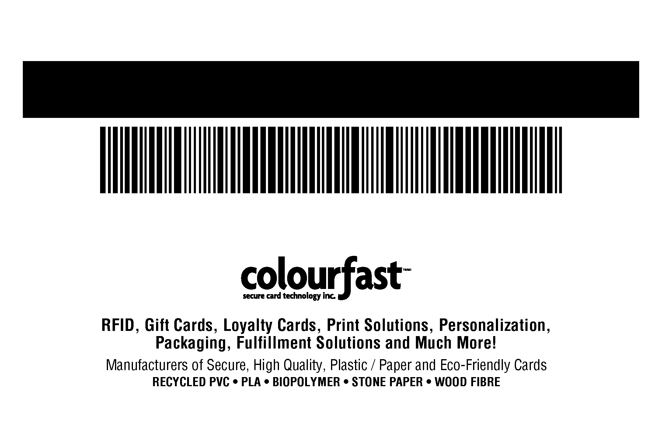 Image of Magnetic Stripe, Variable Barcode