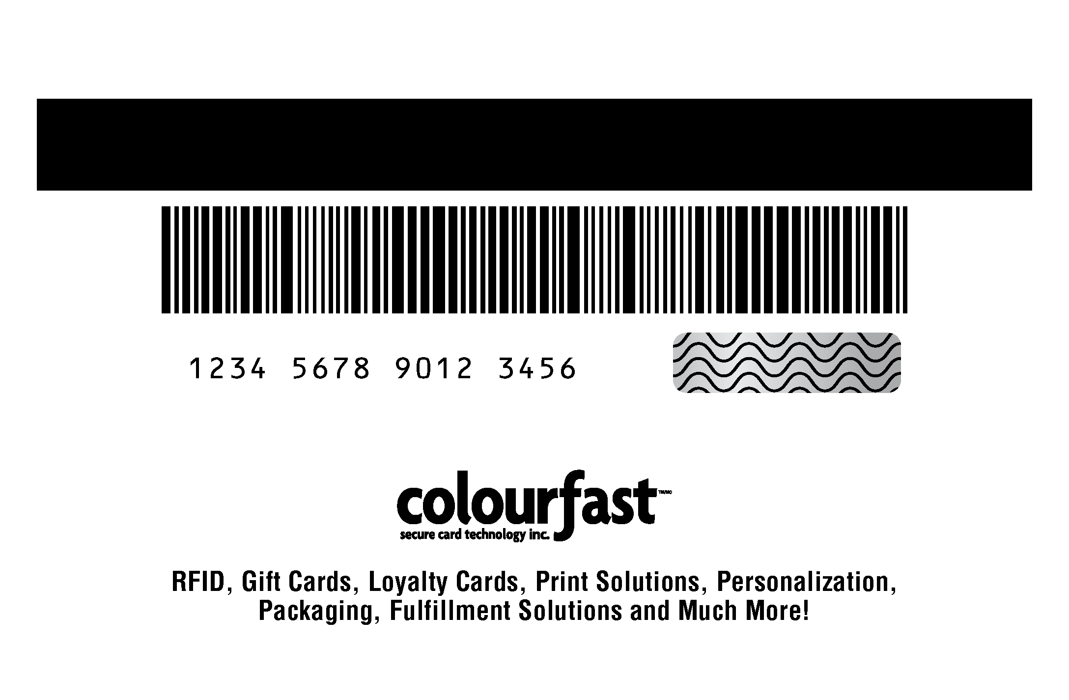 Image of Magnetic Stripe, Variable Barcode, Human-readable number, Scratch Off Panel